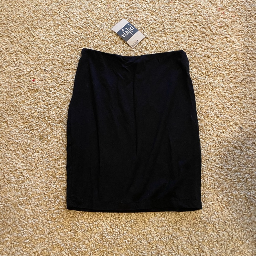 Black Bodycon Mini Skirt